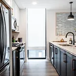 Seaport Fireplace Gym & Pool Access Apartment Boston