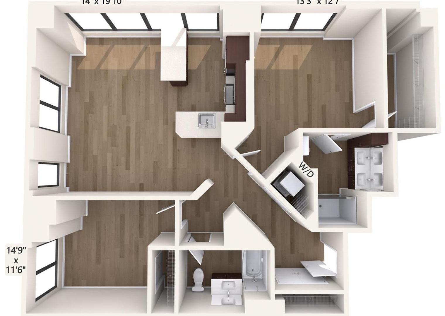 Theatre District 2br W Wd Gym Nr Theaters Bos-251a * Boston