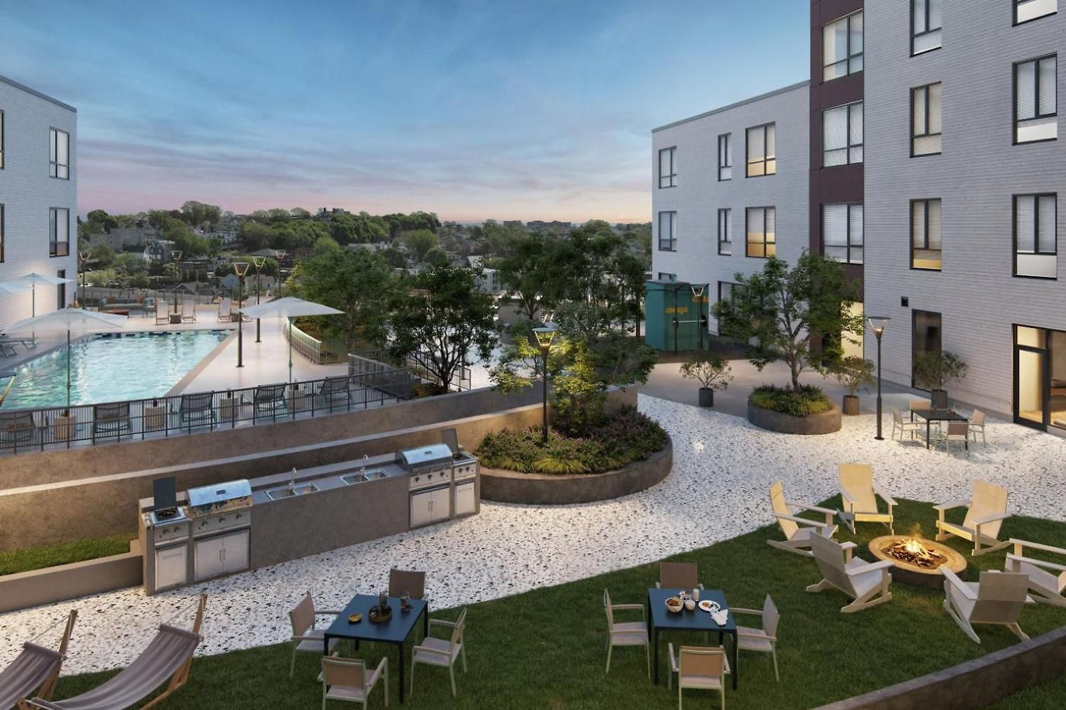 Apartment Blueground Revere Gym Pool Wd Lounge Bos-1100 *