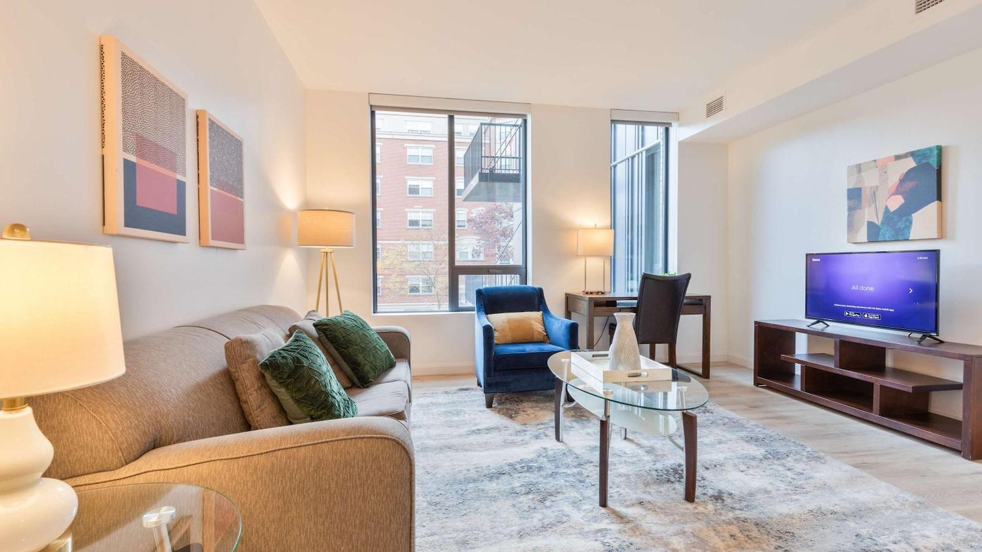 Apartment Luxury With Kitchen & Gym Boston