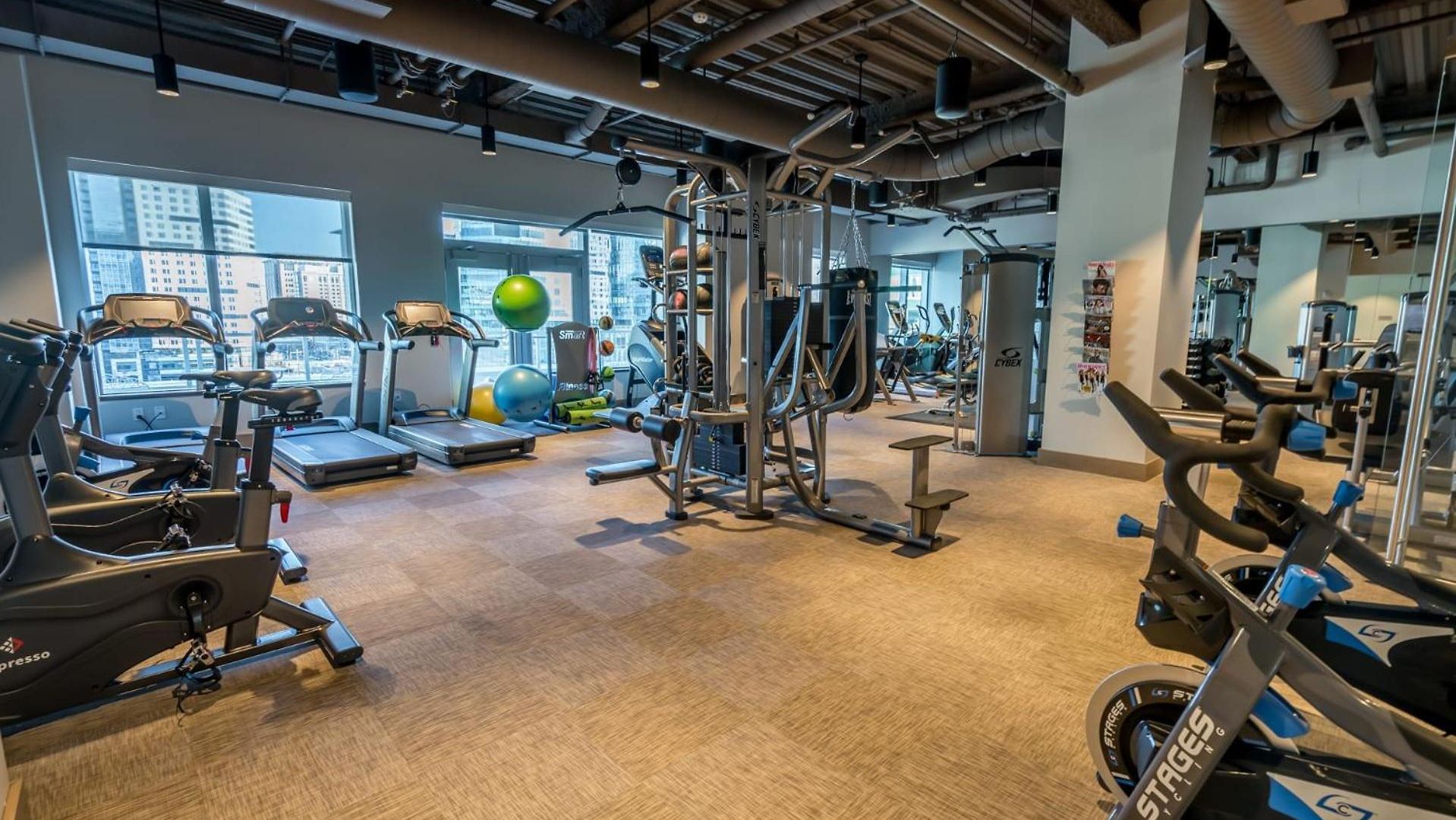 Bright Downtown With Gym Apartment *