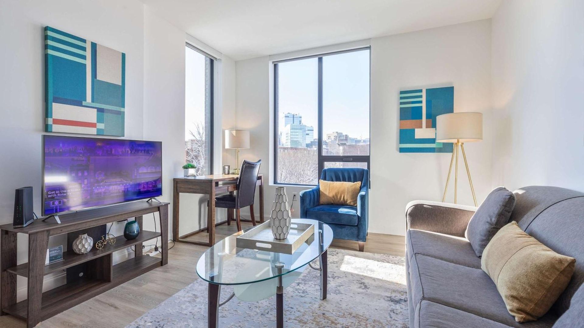 Apartment Luxury With Kitchen And Gym Boston