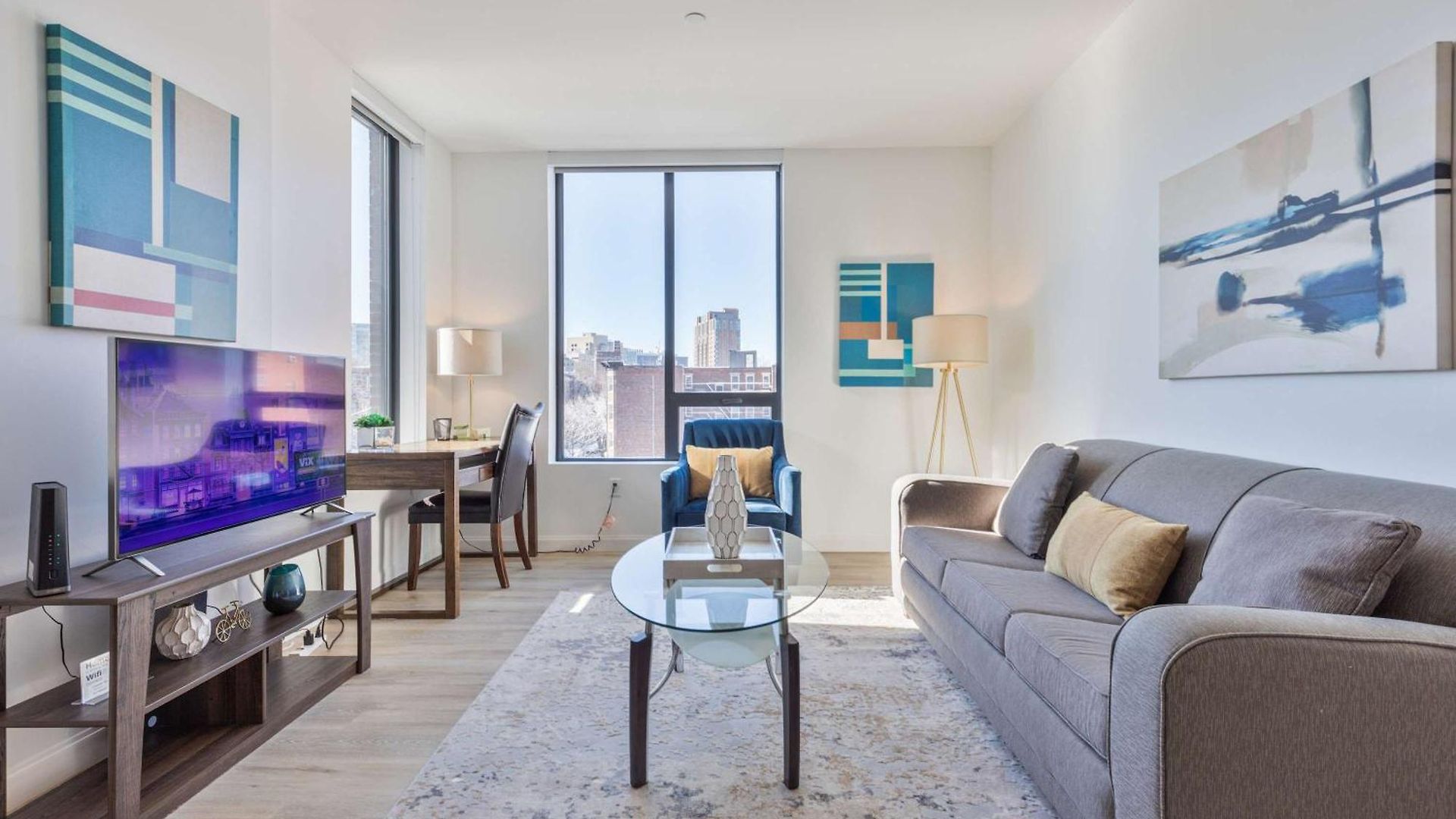 Luxury With Kitchen And Gym Apartment *