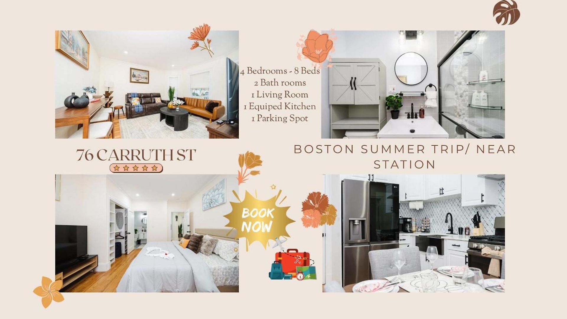 76 Carruth - 4br Cozy And Lovely Apartment Boston