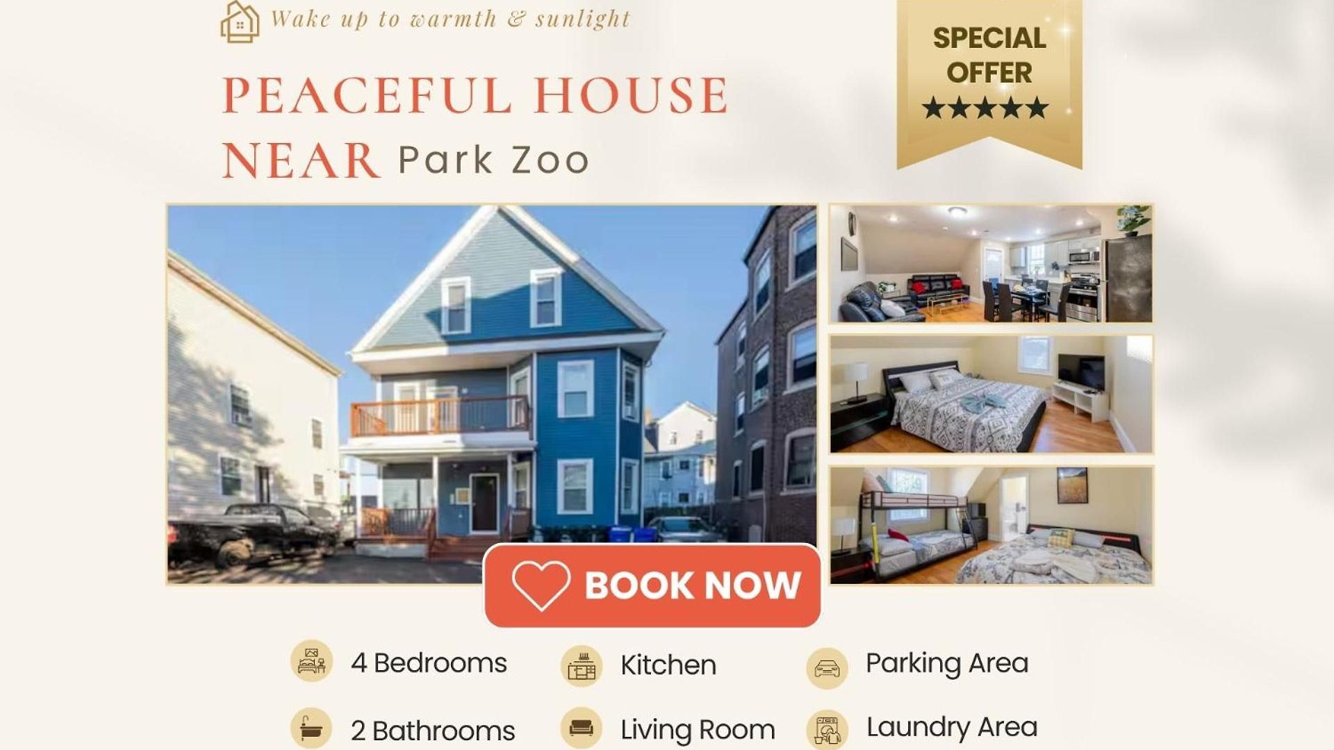 Family-Friendly 4Br Boston Stay Near Franklin Park, Free Parking, Near Mtba 233-3 Boston