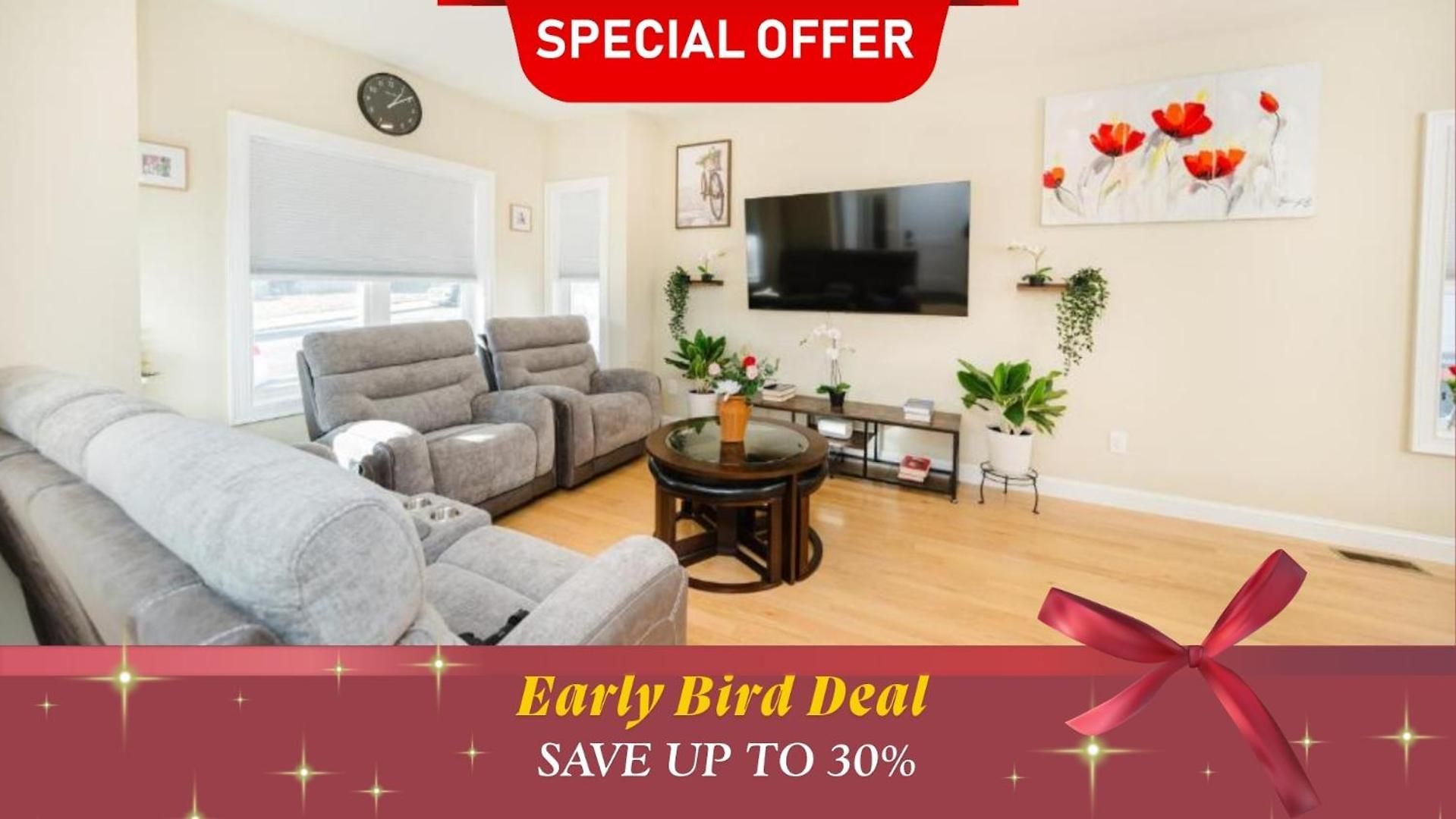 Apartment 4br World Cup Base - Cozy & Modern - Near Franklin Park 60-1 *