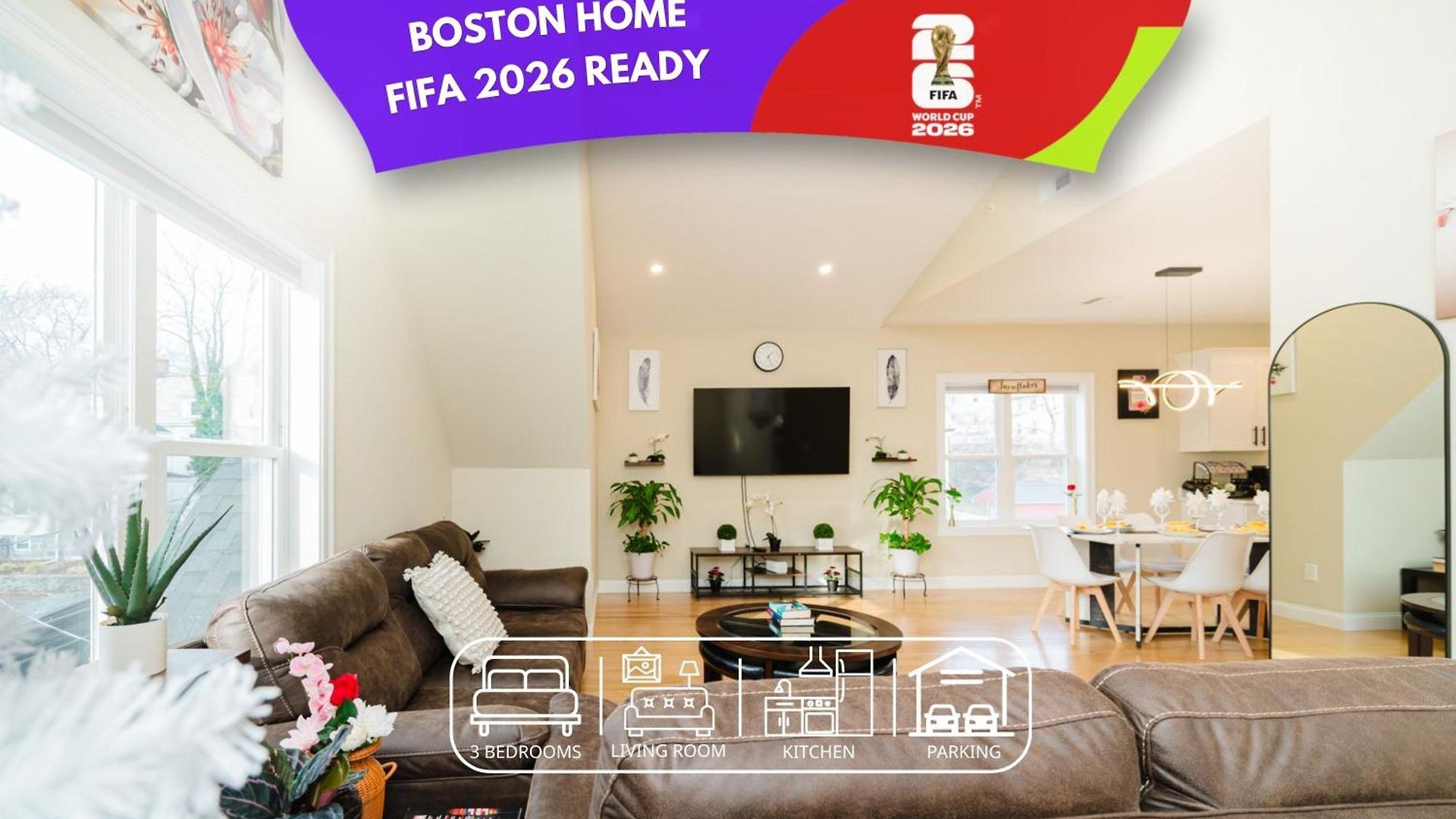 Apartment Sleek 3br - World Cup 2026 Escape - Near Franklin Park 60-3 Boston