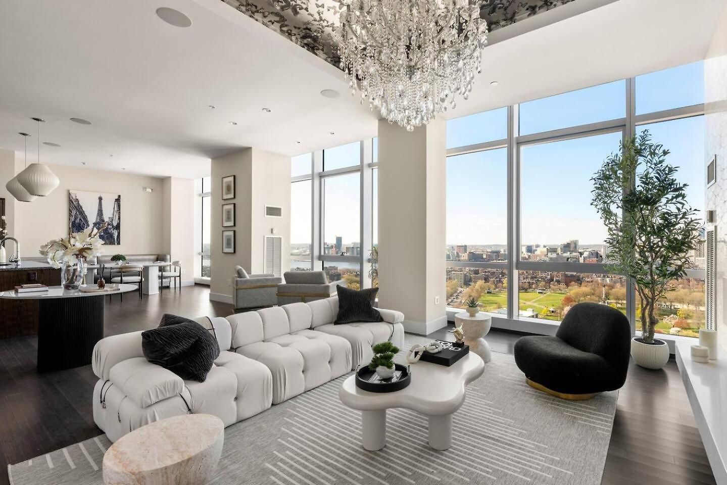 Penthouse Residences Living Modern Apartment