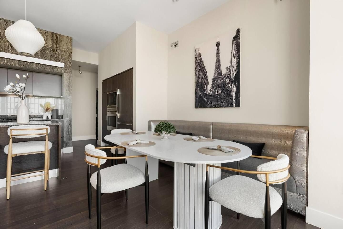 Penthouse Residences Living Modern Boston