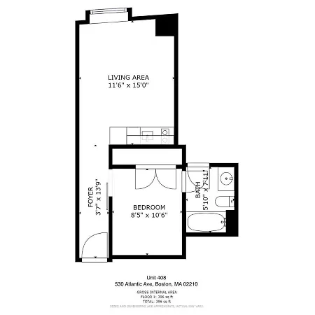 Lovely Studio In Near Metro Pet-friendly Apartment Boston