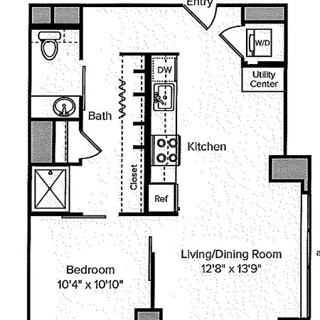 Apartment Blueground Theater Dist Gym Nr Entertainment Bos-1075 *
