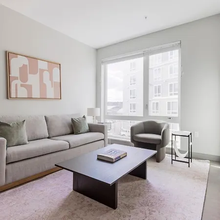 Blueground Jamaica Plain Ac Gym Nr Pond Bos-1139 Apartment *