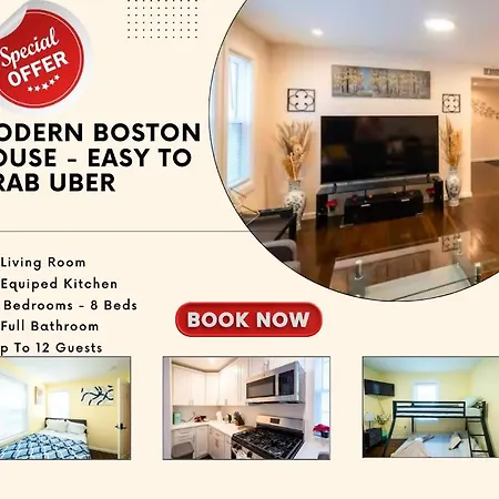 Stylish 4br Pet-friendly Near Savin Hill, I-93 & Red Line 30-1 Boston