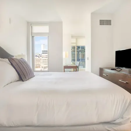Spacious Full Kitchen In Seaport Apartment Boston
