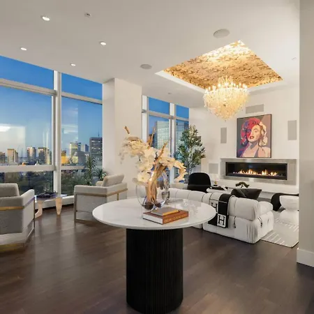 Penthouse Residences Living Modern Boston