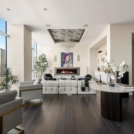 Penthouse Residences Living Modern * Boston