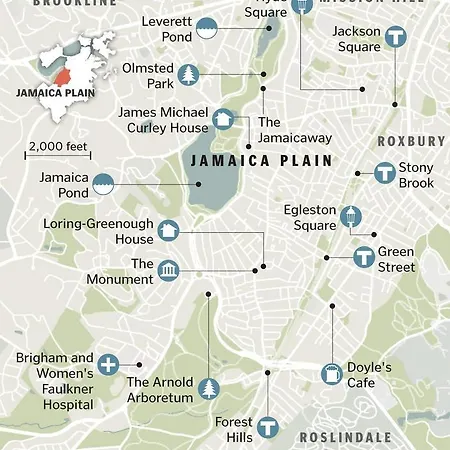 Apartment 2 Bedroom In Jamaica Plain With Parking
