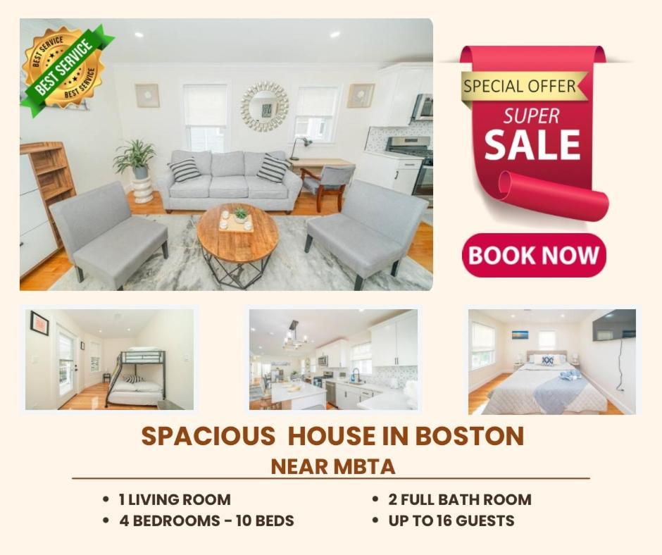 Bright & Spacious 4Br & 2Ba Boston Apt - Bathtub, Free Parking Near Red Line 802 Apartment