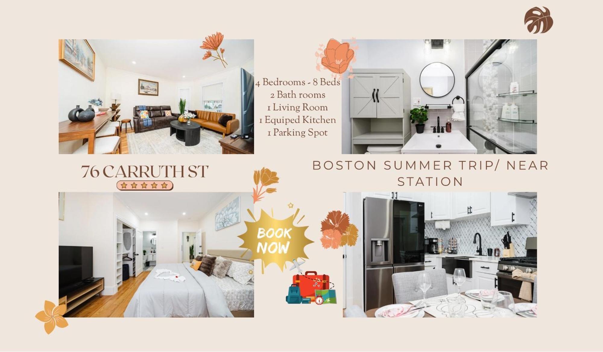 76 Carruth - 4br Cozy And Lovely Apartment Boston