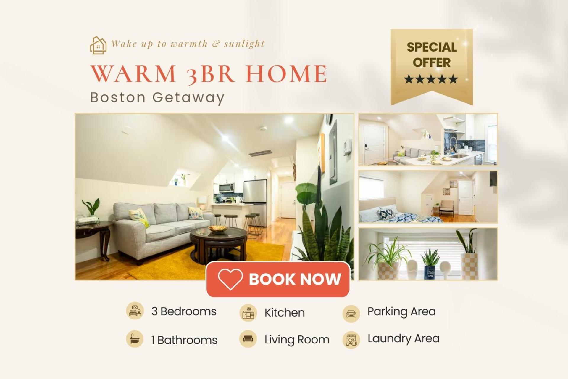 80-3 3br - Cozy Near Dorchester Center Boston