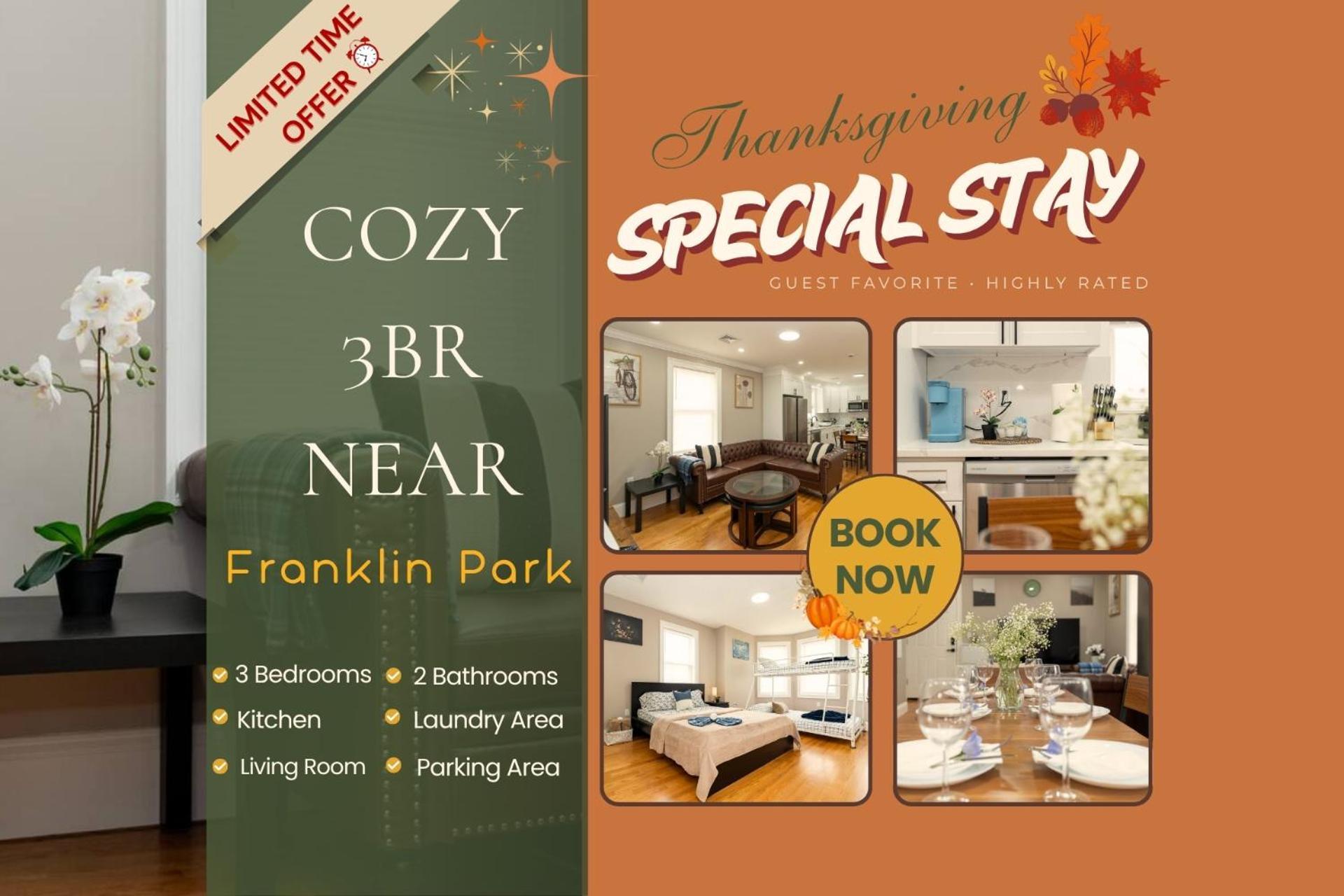 Apartment 558-3 3br - Modern Nest Near Franklin Park