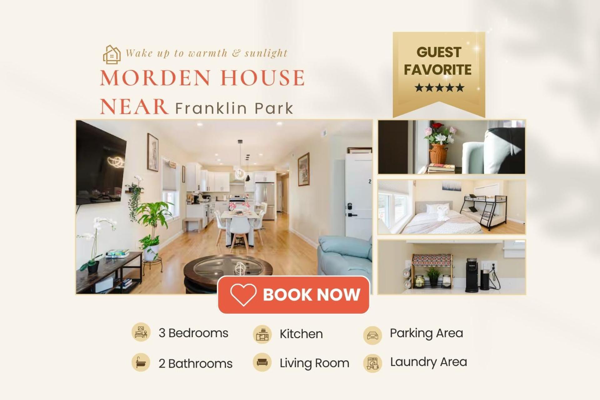 Apartment 60-2 3br - Modern Near Franklin Park