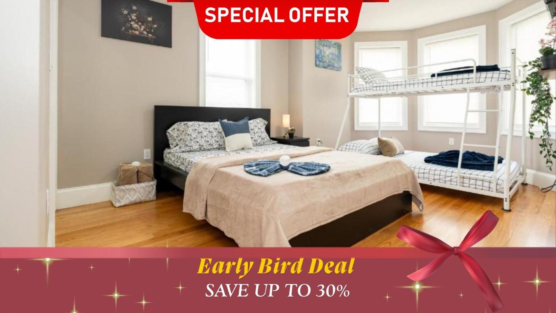 558-1 3br - Modern Nest Near Franklin Park * Boston