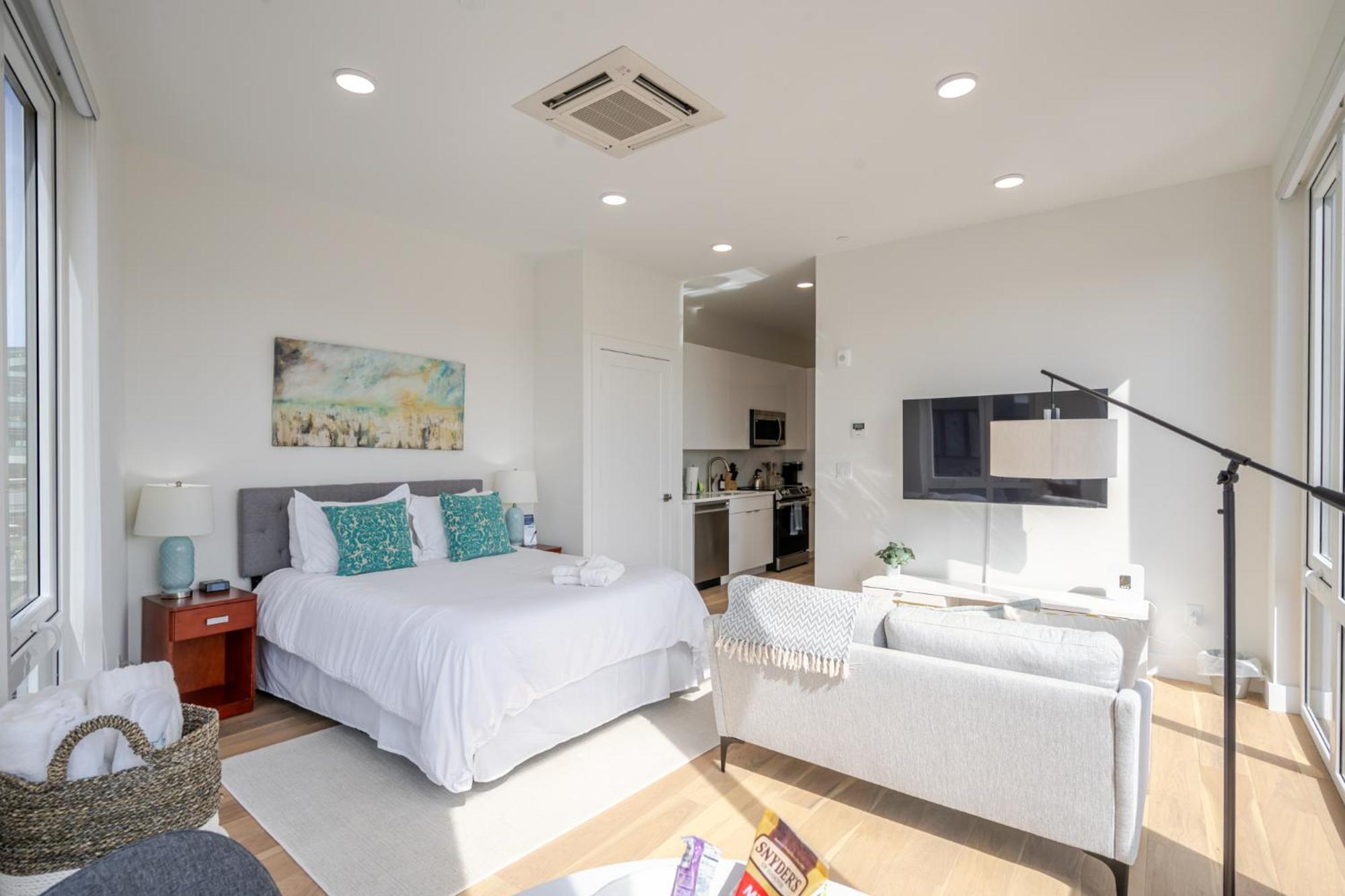 Apartment Landing Luxury Studio, Roof Deck, Near Mbta