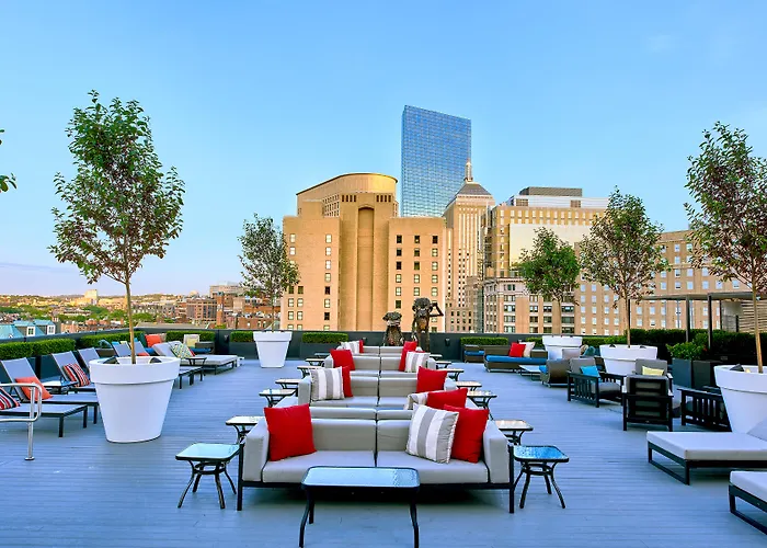 Revere Hotel Boston Common rooftop deck