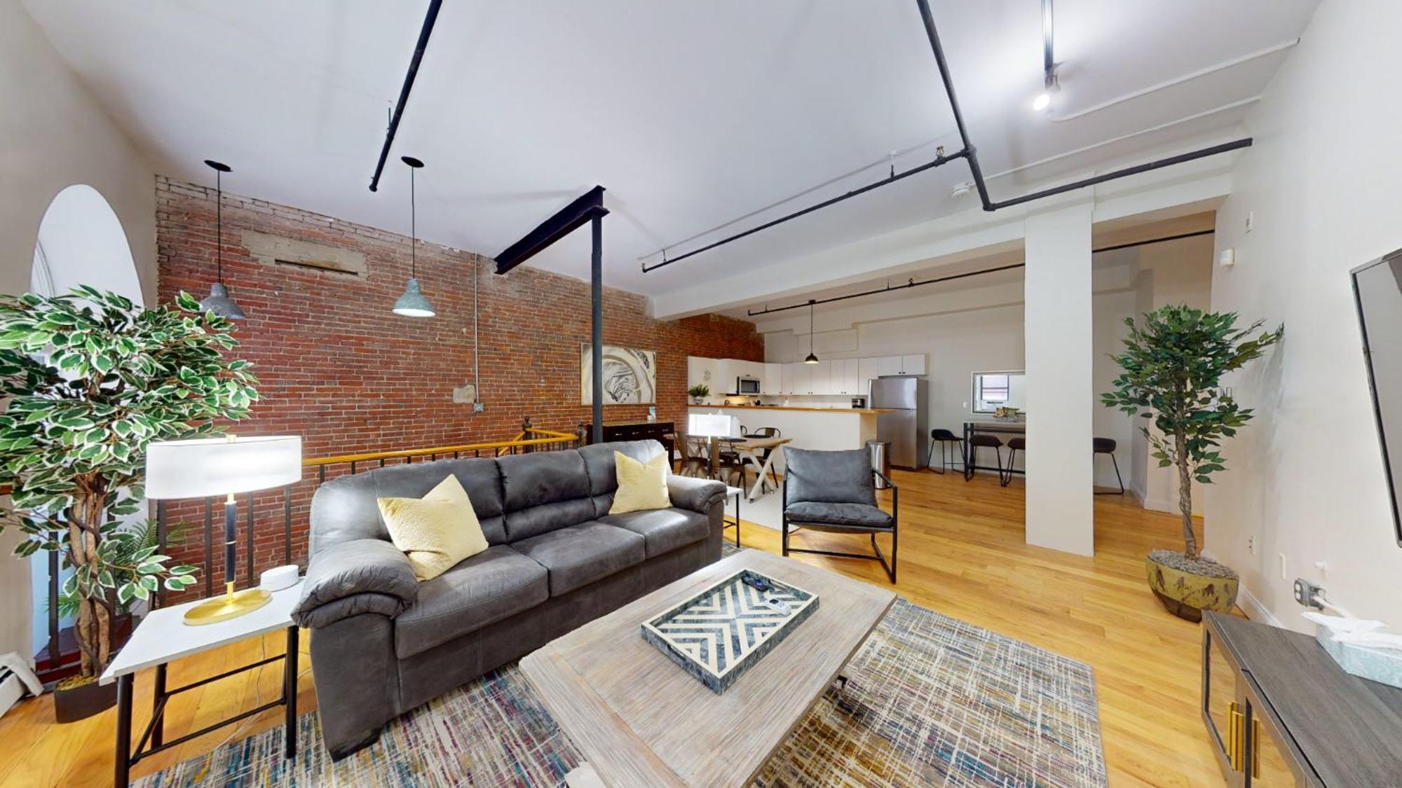Expansive Back Bay Two-level Loft, 2b2b * Boston