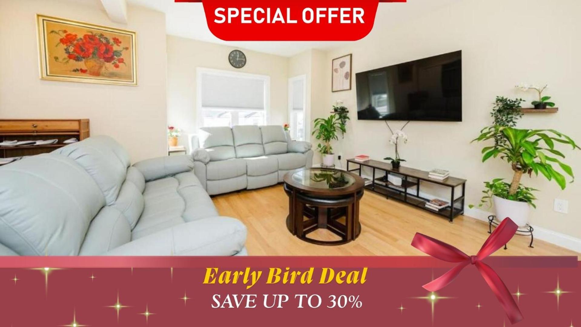 60-2 3br - Modern Near Franklin Park Apartment *